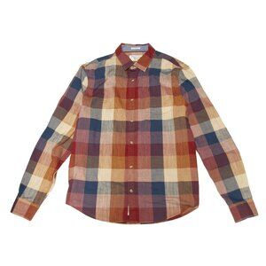 NWOT Penguin Heritage Slim Fit Button Down Long Sleeve Ginham Plaid Shirt Men XL